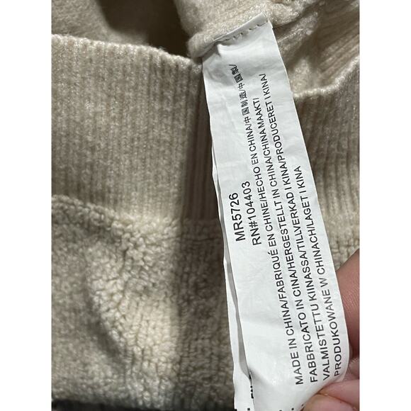 Moon River Oversized Button Up Sweater Womens Size Xs Cardigan Chunky Oatmeal - Picture 9 of 11